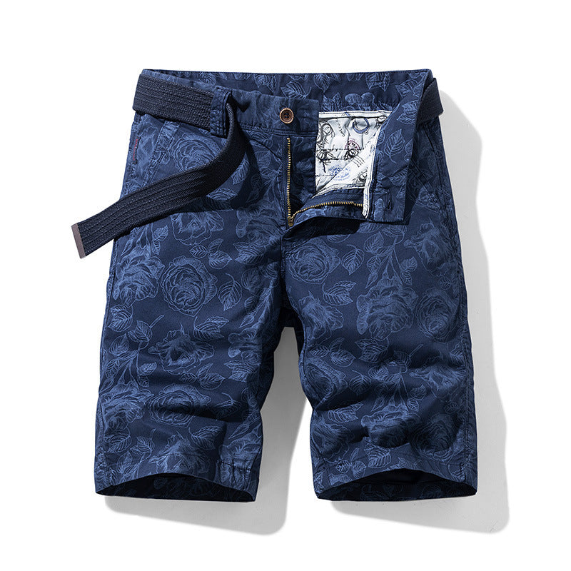 Zephyr | Shorts mit Blumenmuster und Seitentaschen