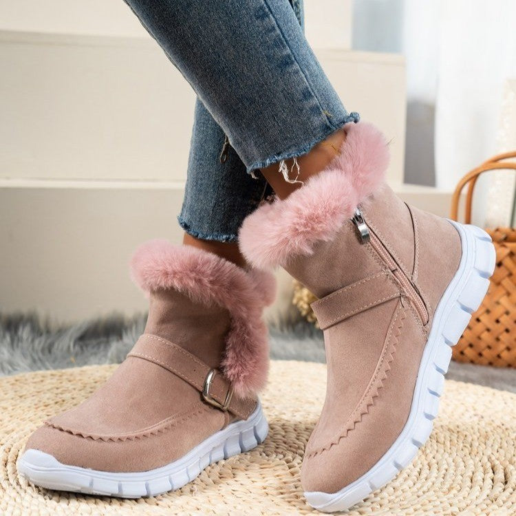 Zephyr | warme Damen Stiefeletten mit weichem Futter, verstellbarem Riemen und rutschfester Sohle
