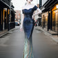 Zephyr - Elegantes Abendkleid mit schulterfreien Trägern