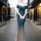 Zephyr - Elegantes Abendkleid mit schulterfreien Trägern