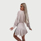 Zephyr | Minikleid mit langen Ärmeln und Rüschen-Saum
