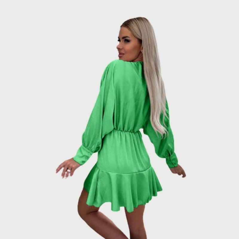 Zephyr | Minikleid mit langen Ärmeln und Rüschen-Saum