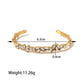 Zephyr | Elegante vergoldete Goldarmband mit Zirkonia
