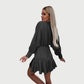 Zephyr | Minikleid mit langen Ärmeln und Rüschen-Saum
