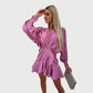 Zephyr | Minikleid mit langen Ärmeln und Rüschen-Saum
