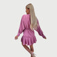 Zephyr | Minikleid mit langen Ärmeln und Rüschen-Saum