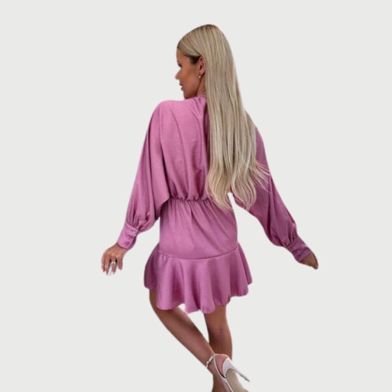 Zephyr | Minikleid mit langen Ärmeln und Rüschen-Saum