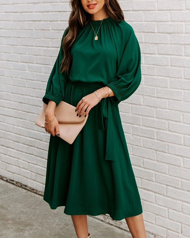 Zephyr | Midi Kleid mit Gürtel