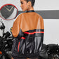 Zephyr | Abnehmbare Leder-Motorrad-Bomberjacke