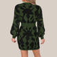 Zephyr | Strickkleid mit V-Ausschnitt und Geometrischem Muster