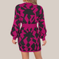 Zephyr | Strickkleid mit V-Ausschnitt und Geometrischem Muster