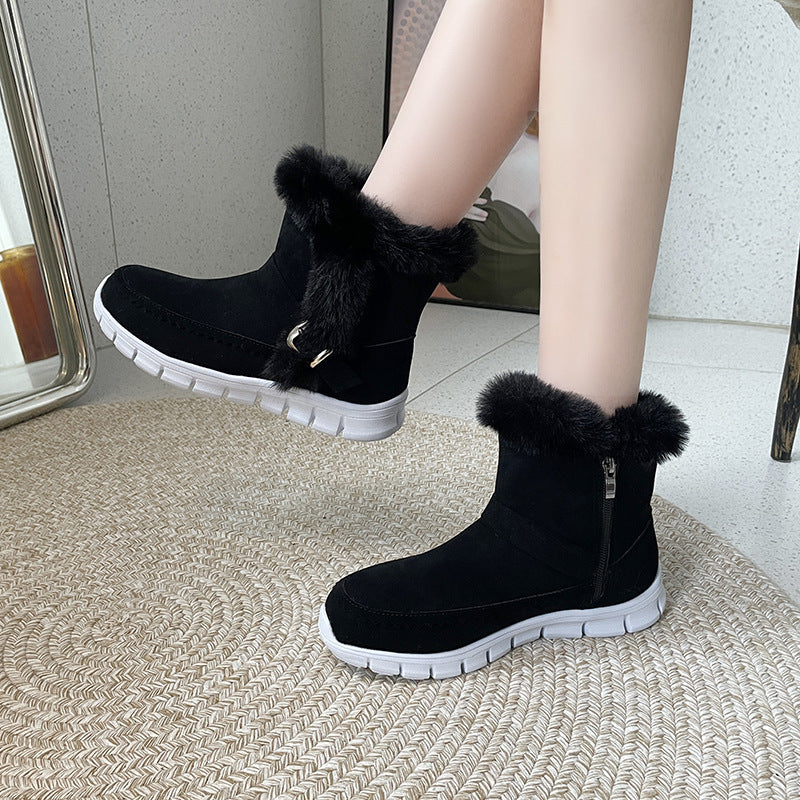 Zephyr | warme Damen Stiefeletten mit weichem Futter, verstellbarem Riemen und rutschfester Sohle