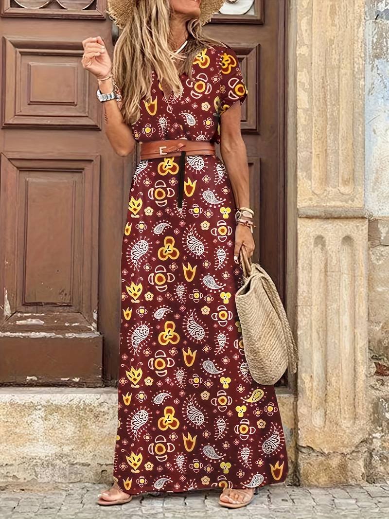Zephyr| Blumiges Maxikleid für Frauen