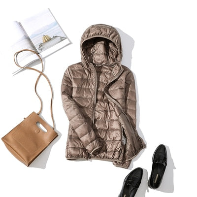 Zephyr - Leichte Daunenjacke mit Reißverschluss und Taschen