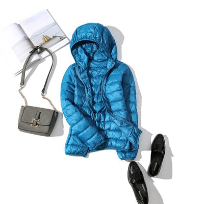 Zephyr - Leichte Daunenjacke mit Reißverschluss und Taschen