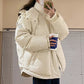 Zephyr Pufferjacke Winter mit Kapuze Dick und warm