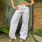Zephyr | Elegante Hose mit weitem Bein und Spitzenstickerei
