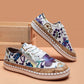 Zephyr | Orthopädische Turnschuhe mit Blumendruck und Schnürsenkeln