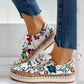Zephyr | Orthopädische Turnschuhe mit Blumendruck und Schnürsenkeln