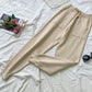 Zephyr Strick Leoparden Pullover Sweatshirts + Elastischen Taillen Hosen Sets