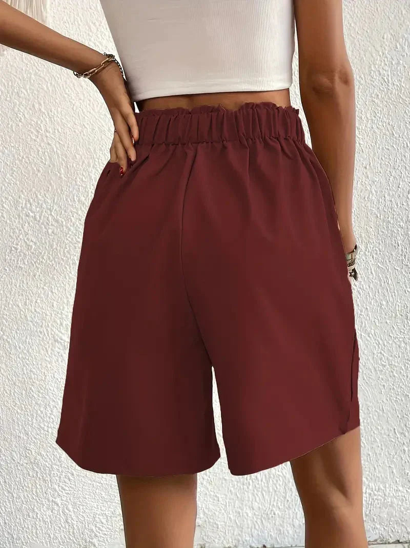 Zephyr | Hochtaillierte Leinenshorts für Damen