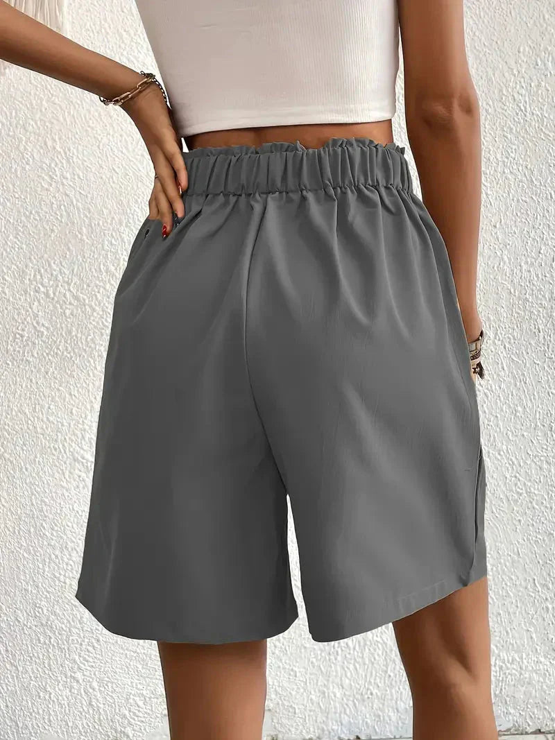 Zephyr | Hochtaillierte Leinenshorts für Damen