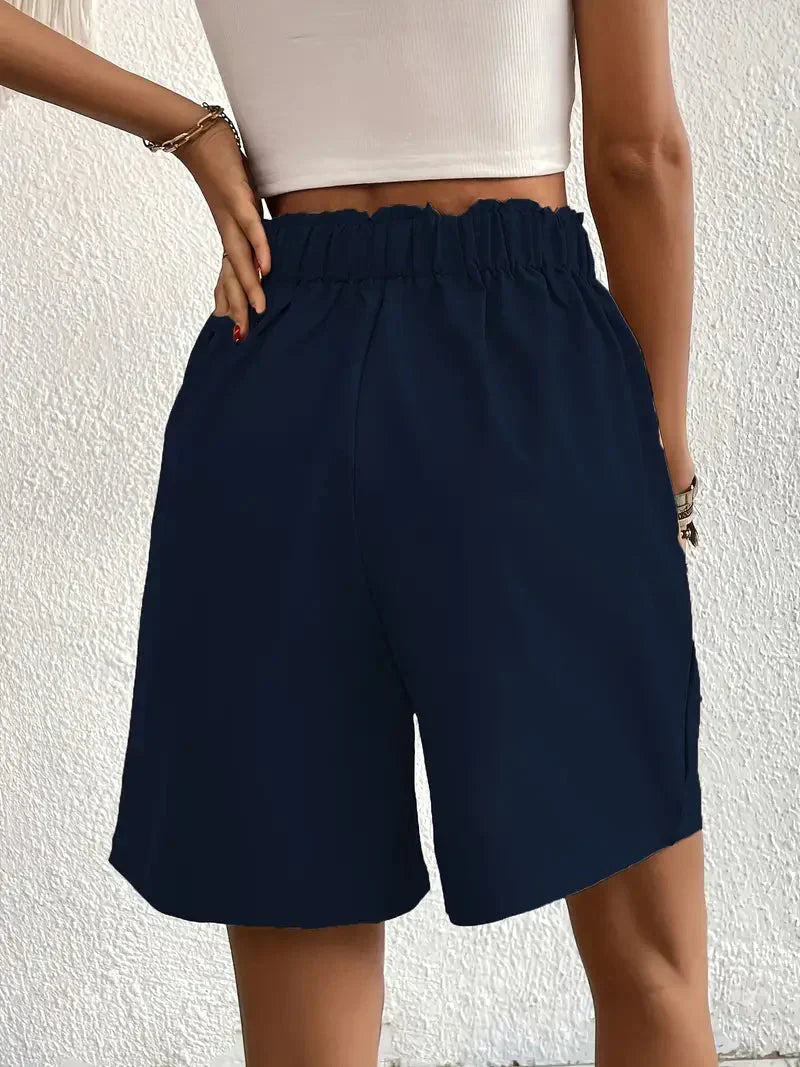 Zephyr | Hochtaillierte Leinenshorts für Damen