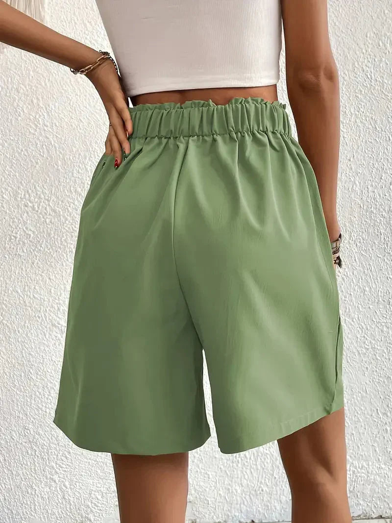 Zephyr | Hochtaillierte Leinenshorts für Damen