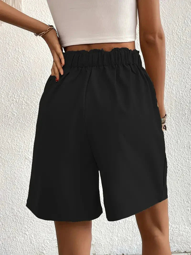 Zephyr | Hochtaillierte Leinenshorts für Damen