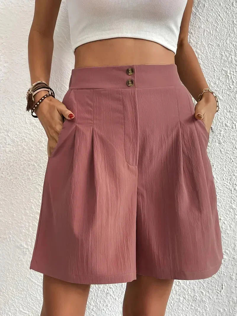 Zephyr | Hochtaillierte Leinenshorts für Damen