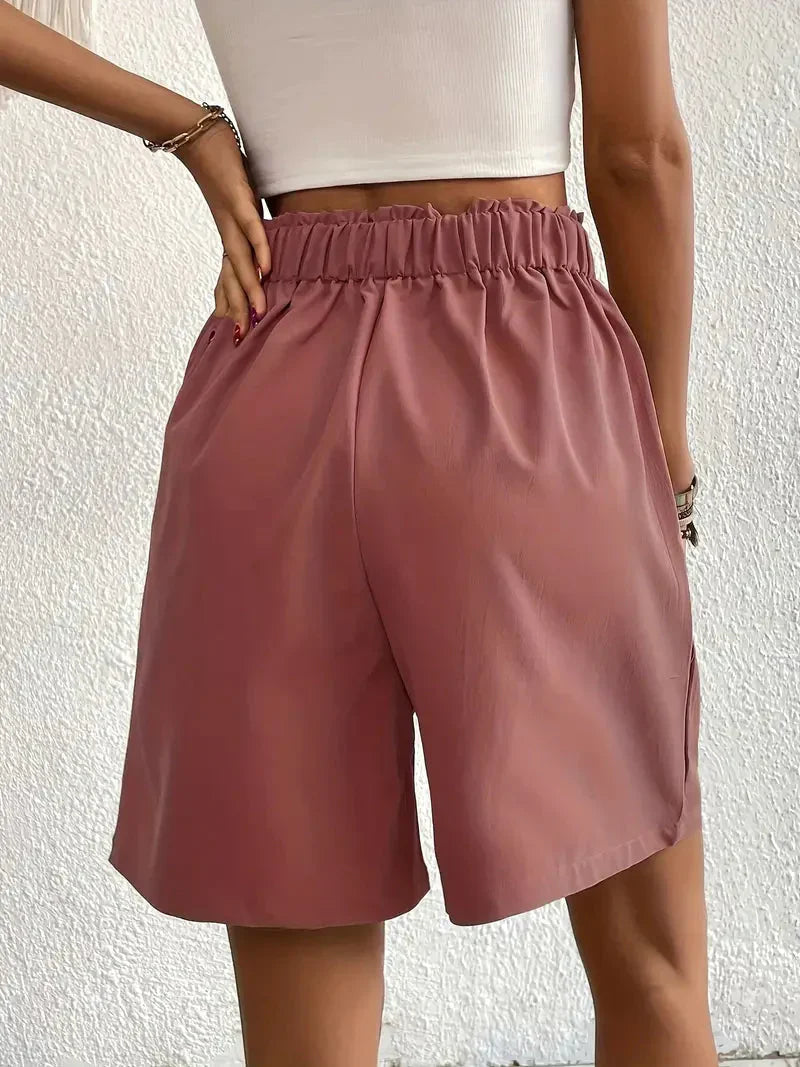 Zephyr | Hochtaillierte Leinenshorts für Damen