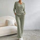Zephyr | Set Gemütlich Gerippt Zweiteiler aus Strick Loungewear für Damen