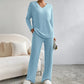 Zephyr | Set Gemütlich Gerippt Zweiteiler aus Strick Loungewear für Damen