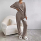 Zephyr | Set Gemütlich Gerippt Zweiteiler aus Strick Loungewear für Damen