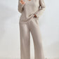 Zephyr | Set Gemütlich Gerippt Zweiteiler aus Strick Loungewear für Damen