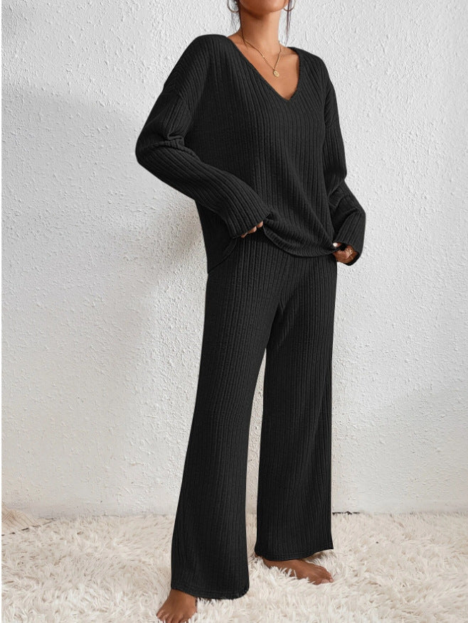 Zephyr | Set Gemütlich Gerippt Zweiteiler aus Strick Loungewear für Damen