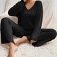 Zephyr | Set Gemütlich Gerippt Zweiteiler aus Strick Loungewear für Damen