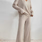 Zephyr | Set Gemütlich Gerippt Zweiteiler aus Strick Loungewear für Damen