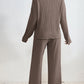 Zephyr | Set Gemütlich Gerippt Zweiteiler aus Strick Loungewear für Damen