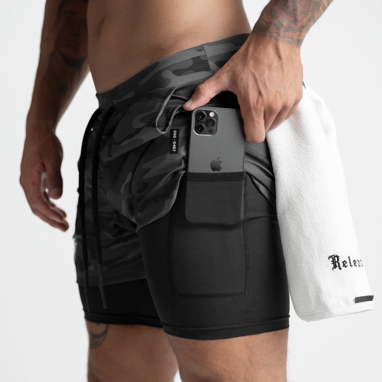 Zephyr | Doppellagige Shorts mit Tasche