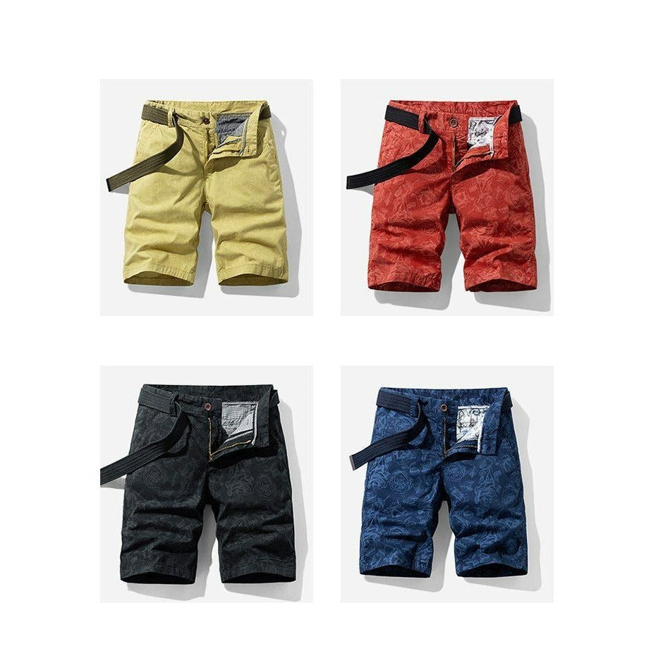 Zephyr | Shorts mit Blumenmuster und Seitentaschen