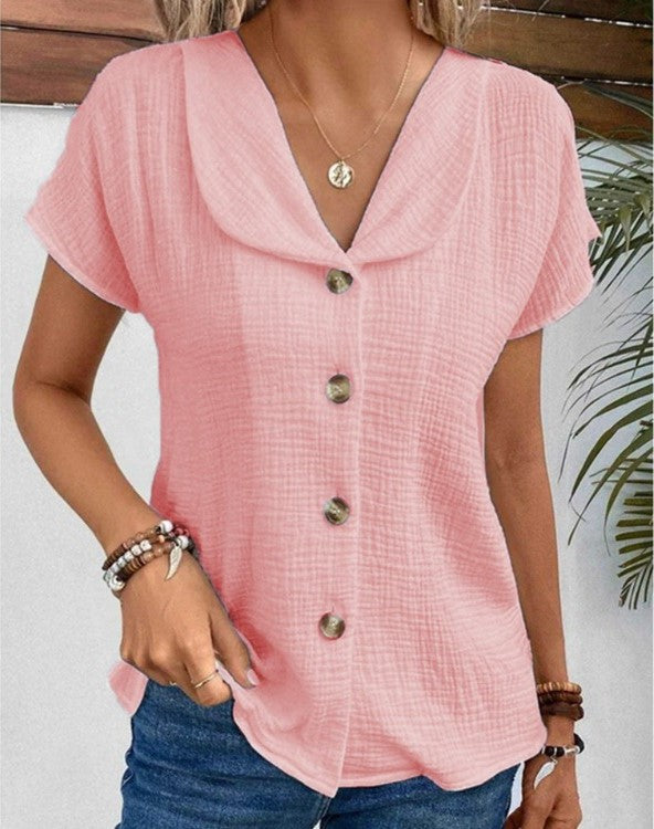 Zephyr | Pullover mit Kragen und Knopfdetails Für Frauen