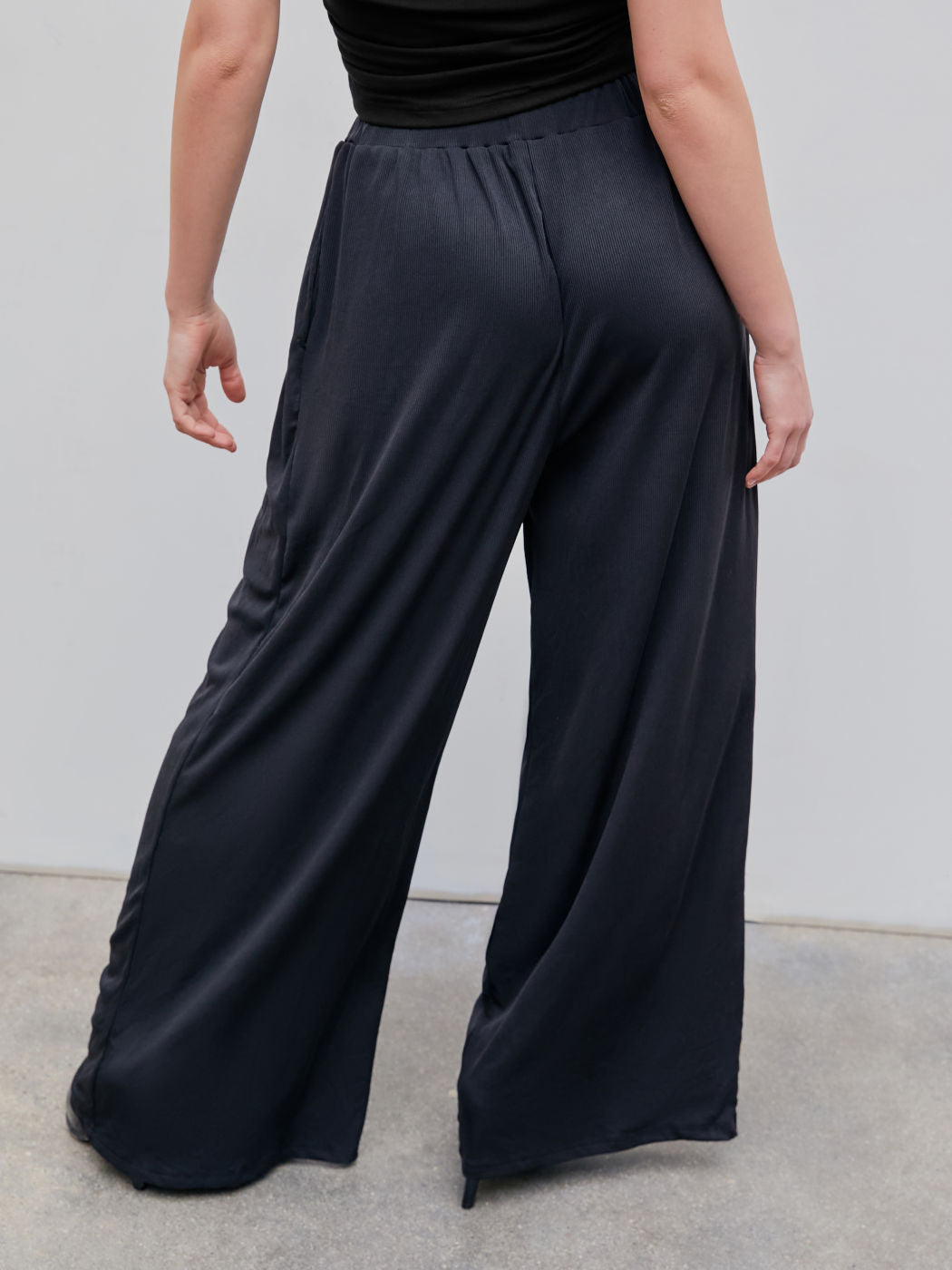 Zephyr | Elastischer Taillenweite Weitbeinige Freizeit-Hosen