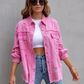 Zephyr Denim Jacke | Übergroße zerrissene Denimjacke für Frauen