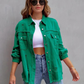 Zephyr Denim Jacke | Übergroße zerrissene Denimjacke für Frauen