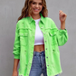 Zephyr Denim Jacke | Übergroße zerrissene Denimjacke für Frauen