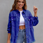 Zephyr Denim Jacke | Übergroße zerrissene Denimjacke für Frauen