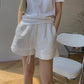 Zephyr | Leinen Shorts mit Kordelzug