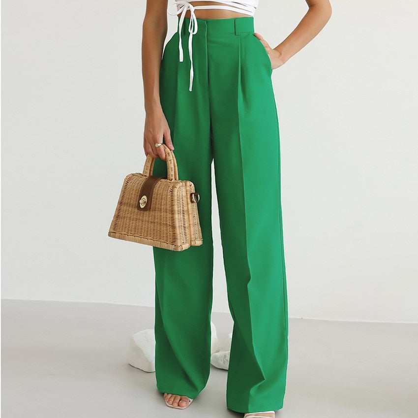 Zephyr | Elegante High Waist Hose Mit Weitem