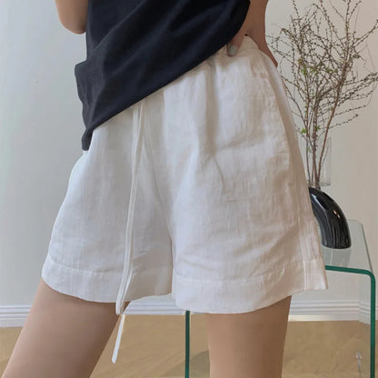 Zephyr | Leinen Shorts mit Kordelzug